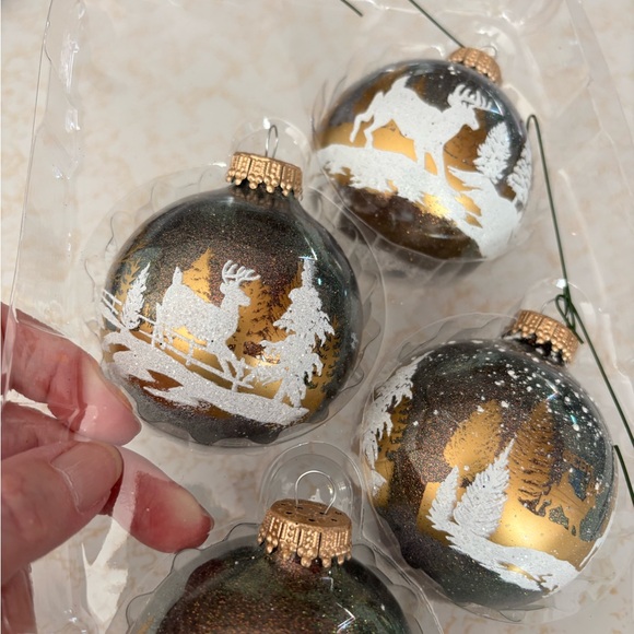 VIDEO 4 vintage Krebs glass Christmas tree ornaments. 3”. EUC!! - Picture 5 of 9